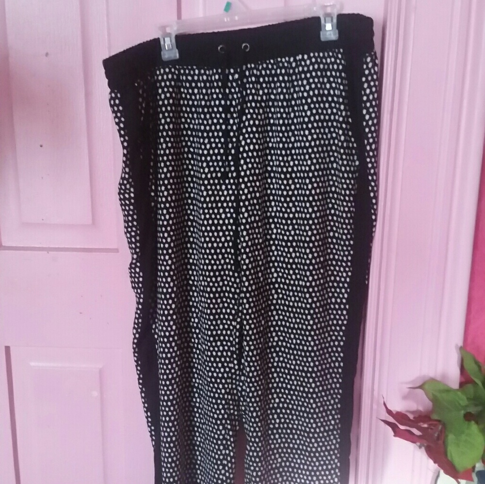 Zac & Rachel tuxedo stripe print pants